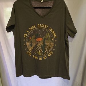 Chic Gray V-Neck Tee